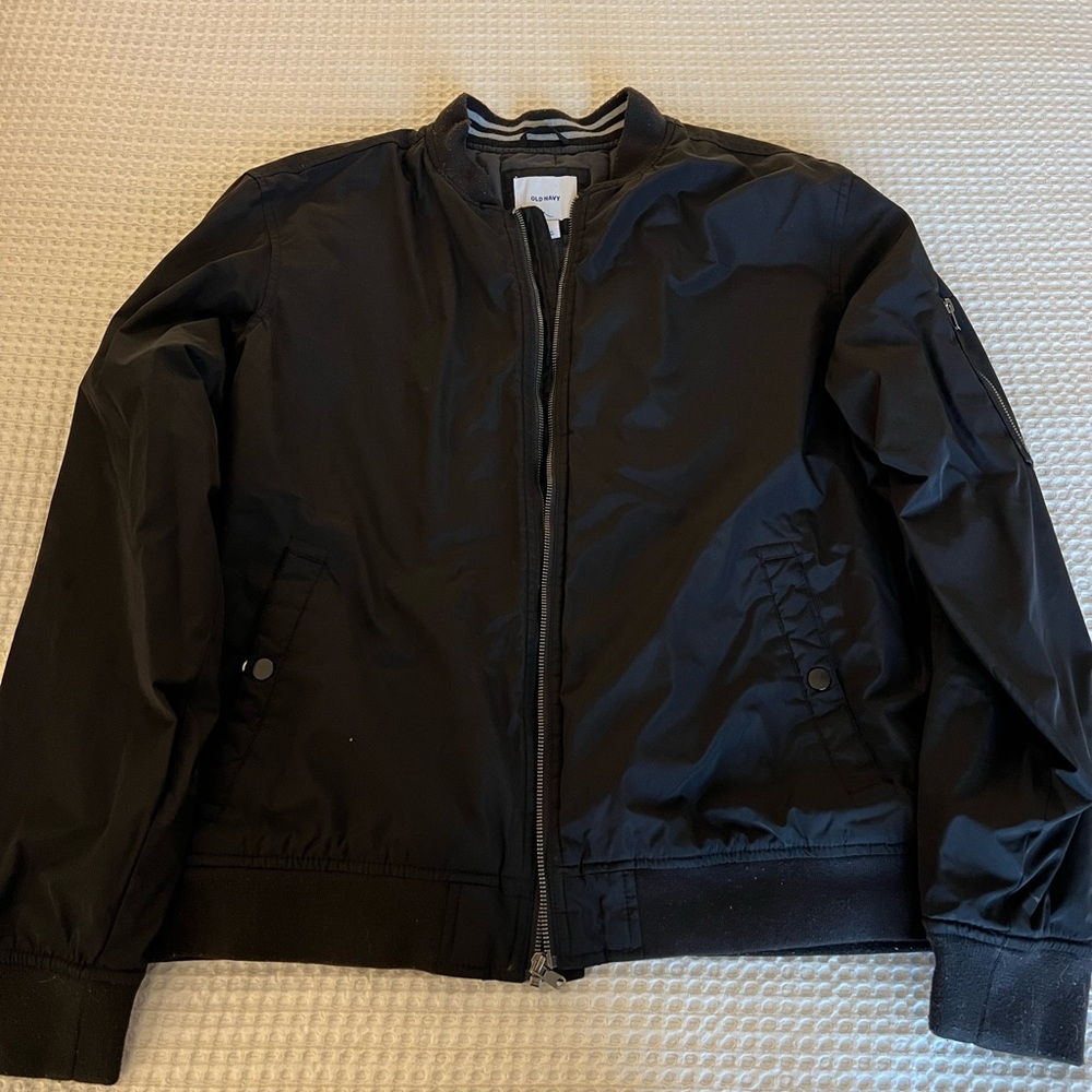 Old Navy Black Bomber Jacket